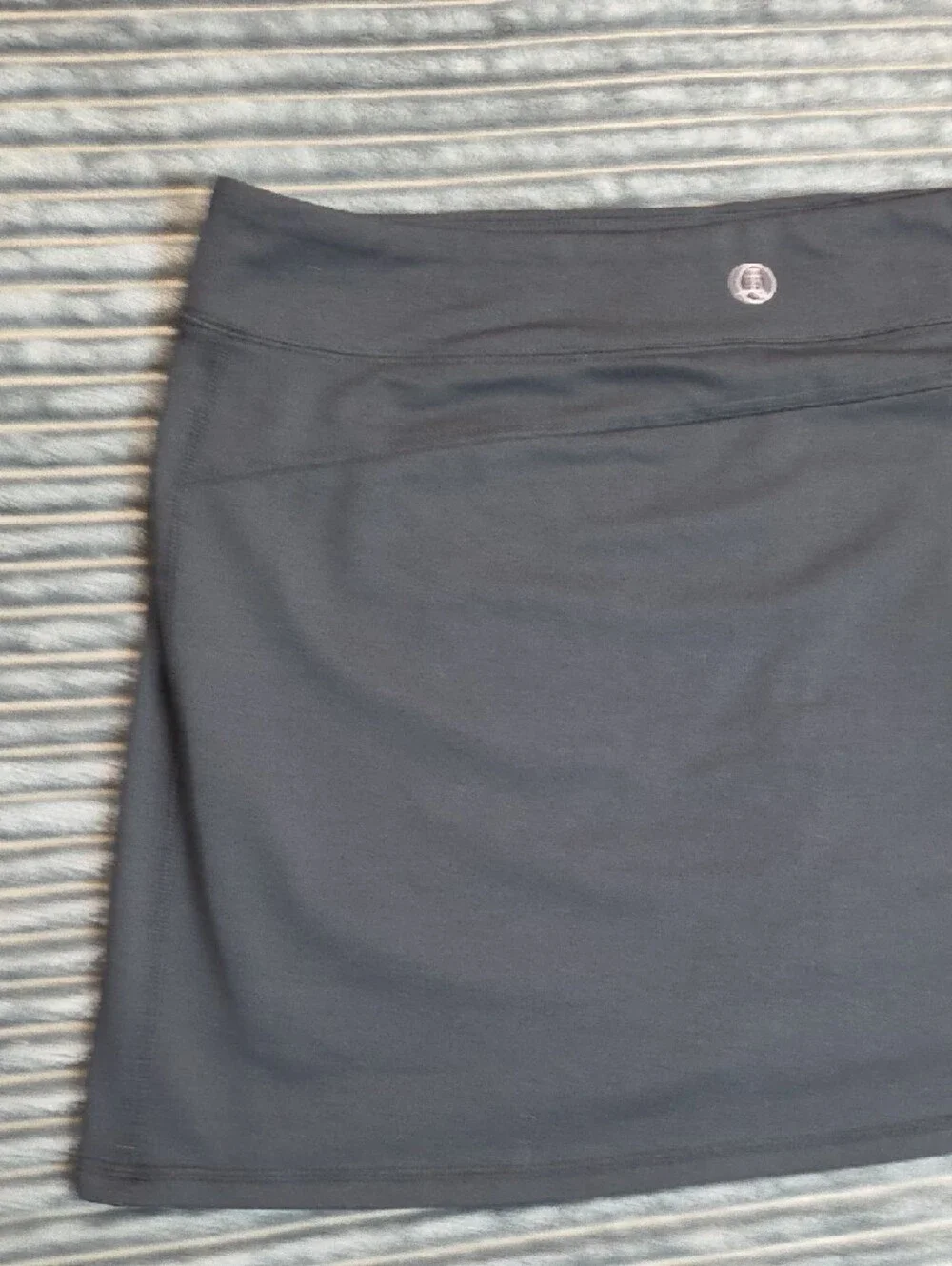 Lands' End Black Athletic Mini Skirt